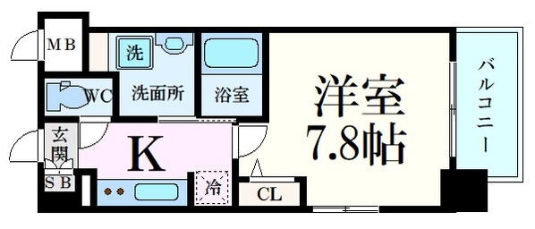 S-RESIDENCE国泰寺町一丁目の物件間取画像